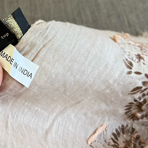 Beautiful ombré cotton scarf from India - Picture 7 of 7